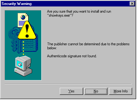 Code Signing Error 1