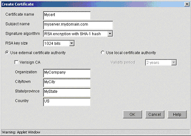 Novell I Chain Certificate Maintainance Panel